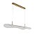 Pendente Led Zuta 38w Branco Quente 3000k Dourado Fosco - Nordecor - Imagem 1