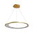 Pendente Led Zahal 62cm 39w Branco Quente 3000k Dourado Fosco - Nordecor - Imagem 1