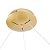 Pendente Led Zahal 62cm 39w Branco Quente 3000k Dourado Fosco - Nordecor - Imagem 4