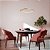 Pendente Led Zahal 62cm 39w Branco Quente 3000k Dourado Fosco - Nordecor - Imagem 2