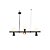 Pendente Teas 3xg9 e 3gxu10 10cm Preto - Nordecor - Imagem 2