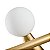 Pendente Teas 2m 3g9 3gu10 10cm Dourado Fosco - Nordecor - Imagem 4