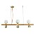 Pendente Teas 2m 3g9 3gu10 10cm Dourado Fosco - Nordecor - Imagem 1