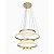 Pendente Led Bean 30+50+60+70+90cm 5m 136W Branco Quente 3000K Dourado Fosco - Nordecor - Imagem 2