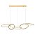Pendente Led Zena 67W Branco Quente 3000K Ouro Champagne - Nordecor - Imagem 1