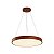 Pendente Led Oris 60cm 36W Branco Quente 3000K Imbuia - Nordecor - Imagem 3