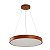 Pendente Led Oris 60cm 36W Branco Quente 3000K Imbuia - Nordecor - Imagem 1