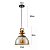 Pendente Tion Rod E27 Ouro Fosco e Âmbar - Nordecor - Imagem 5