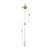 Pendente LED Ziah 3W Branco Quente 3000K Dourado - Nordecor - Imagem 5