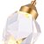 Pendente LED Mya 3W Branco Quente 3000K Dourado - Nordecor - Imagem 4