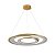 Pendente Led Zahal 3 mod. 98w Branco Quente 3000k Dourado Fosco - Nordecor - Imagem 1