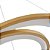 Pendente Led Zahal 2 mod. 54w Branco Quente 3000k Dourado Fosco - Nordecor - Imagem 4