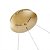 Pendente Led Zahal 2 mod. 54w Branco Quente 3000k Dourado Fosco - Nordecor - Imagem 3