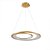 Pendente Led Zahal 2 mod. 54w Branco Quente 3000k Dourado Fosco - Nordecor - Imagem 1