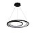 Pendente Led Zahal 2 mod. 42/62cm 54w Branco Quente 3000k Preto - Nordecor - Imagem 1