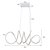 Pendente Led Lire Cristal 58W Branco Quente 3000K Branco - Nordecor - Imagem 5