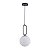 Pendente Globe Eli E27 20cm Preto - Nordecor - Imagem 1