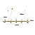 Pendente Teas 3m 5g9 5gu10 10cm Dourado Fosco - Nordecor - Imagem 7