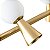 Pendente Teas 3m 5g9 5gu10 10cm Dourado Fosco - Nordecor - Imagem 6