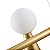 Pendente Teas 3m 5g9 5gu10 10cm Dourado Fosco - Nordecor - Imagem 4