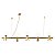 Pendente Teas 3m 5g9 5gu10 10cm Dourado Fosco - Nordecor - Imagem 3