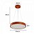 Pendente Led Oris 40cm 24W Branco Quente 3000K Imbuia - Nordecor - Imagem 5