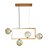 Pendente Modular Jabuticaba 4.G9 15cm Dourado e Âmbar - Nordecor - Imagem 1