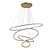 Pendente Led Inverse 20/40/60/80 5m 99W Branco Quente 3000K Dourado - Nordecor - Imagem 1