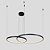 Pendente LED Daire 45/60Cm 49W Branco Quente 3000K Preto - Nordecor - Imagem 3