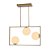 Pendente Ibba 3x E27 15cm Dourado - Nordecor - Imagem 3