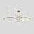 Pendente LED Daire 35/50/60/80Cm 110W Branco Quente 3000K Dourado - Nordecor - Imagem 2