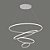 Pendente Led Inverse Redondo 4°Aros C/5m 99W Branco Quente 3000K Branco - Nordecor - Imagem 2