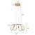 Pendente LED Zala 39W Branco Quente 3000K Dourado - Nordecor - Imagem 5