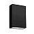Arandela LED Fit IP65 2x 2W Branco Quente 3000K Preto - Nordecor - Imagem 2