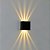 Arandela LED Moniu IP65 2x 5W Branco Quente 3000K Preto - Nordecor - Imagem 3