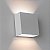 Arandela LED Dron IP65 4W Branco Quente 3000K Branco - Nordecor - Imagem 4