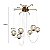 Pendente Rion 6x E14 15cm Dourado - Nordecor - Imagem 6