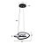 Pendente Led Kena 38W Branco Quente 3000K Cristal Preto - Nordecor - Imagem 6