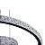 Pendente Led Kena 38W Branco Quente 3000K Cristal Preto - Nordecor - Imagem 4