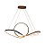 Pendente Led Wari 48w Branco Quente 3000k Marrom - Nordecor - Imagem 2