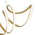Pendente Led Lire 58W Branco Quente 3000K Dourado - Nordecor - Imagem 5