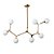 Pendente Bheo 7x G9 12cm Dourado - Nordecor - Imagem 1