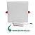 Painel LED de Embutir 24W Quadrado 17x17cm Sem Borda Infinity Branco Quente 3000K - Gaya - Imagem 7