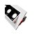 Downlight Spot LED Focco de Embutir 10W 800Lm 24º Direcionável IP20 Bivolt Branco e Preto Retangular Branco Quente 2700K - Gaya - Imagem 5