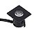 Mini Spot LED Woody de Embutir 1W Quadrado Bivolt Preto Ip20 Branco Quente 3000K - Gaya - Imagem 1