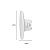 Mini Arandela Led Eclipse 3W 230Lm Bivolt Branca IP65 Branco Quente 3000K - Gaya - Imagem 8