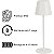 Luminária Led Milano Dimerizável Recarregável 3W 230Lm Bivolt Branca IP44 Branco Quente 3000K - Gaya - Imagem 6