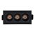 Downlight Spot LED Focco de Embutir 6W 480Lm 12º IP20 Bivolt Preto Retangular Branco Quente 2700K - Gaya - Imagem 1