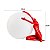 Abajur de Mesa Mez Oli E27 Vermelho - Nordecor - Imagem 6