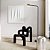 Abajur LED de Coluna Zavi 7W Branco Quente 3000K Ouro Fosco e Preto - Nordecor - Imagem 2